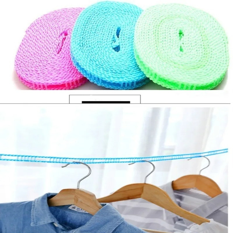 Crown Mart BD - 5MP Clothes Hanging Rope Washing Line for Clothes Drying